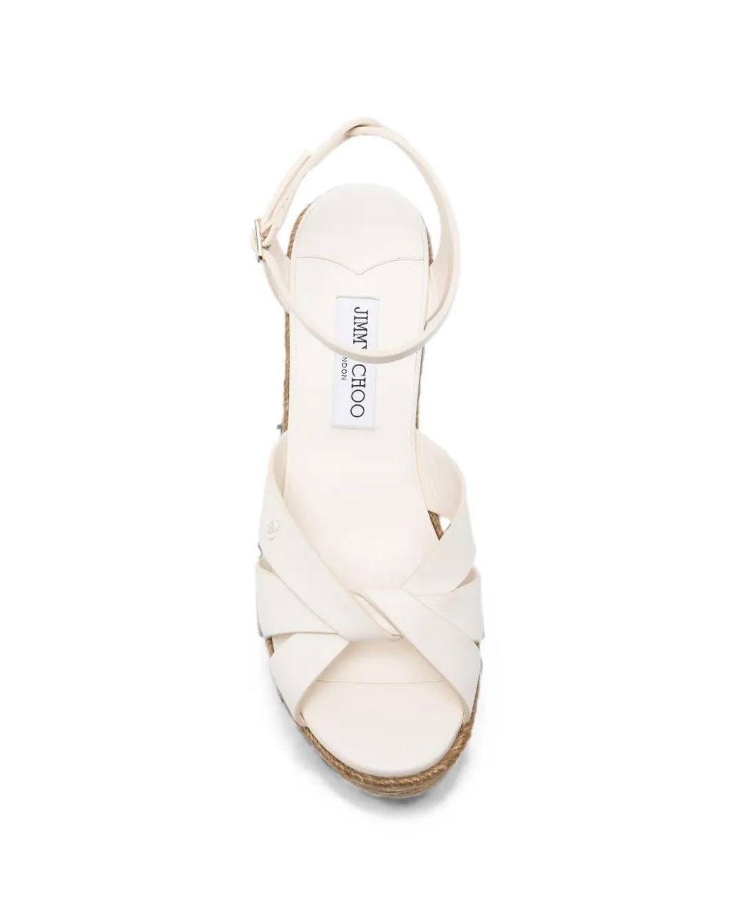 Jimmy Choo White Espadrilles Compensées Korra 100