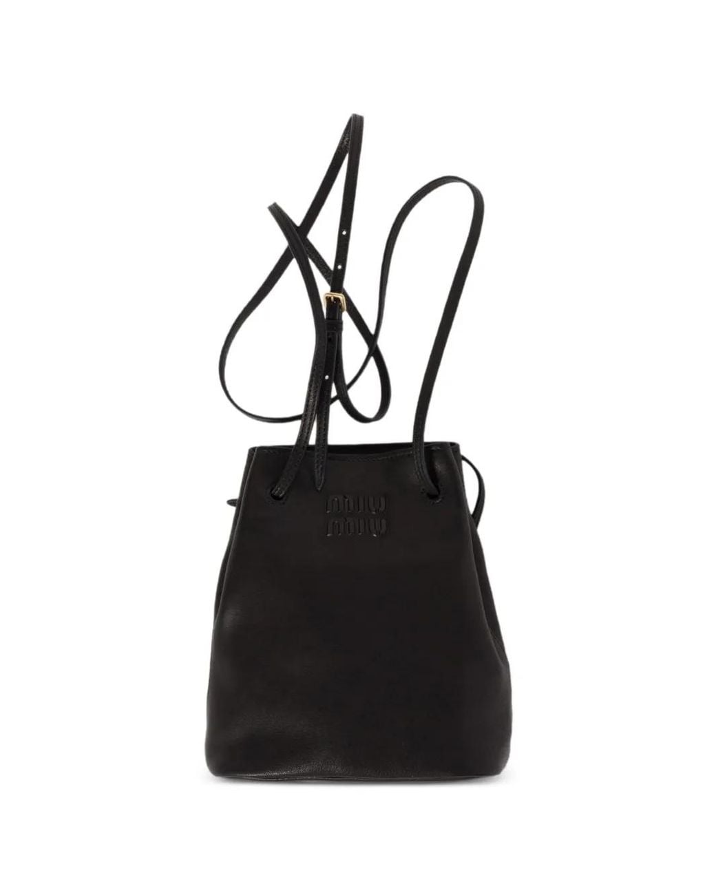 Miu Miu Black Nappa-Leather Mini Bag