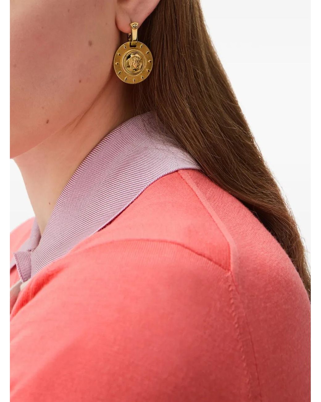 Versace Metallic Irradia Earrings