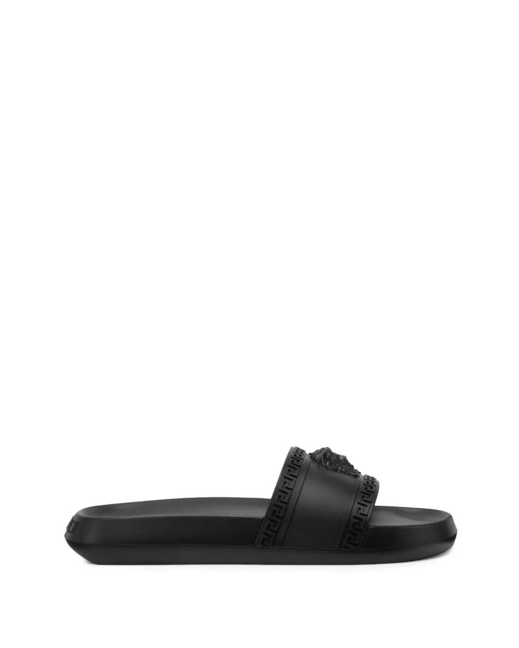 Versace White Medusa Greca Sandals for men