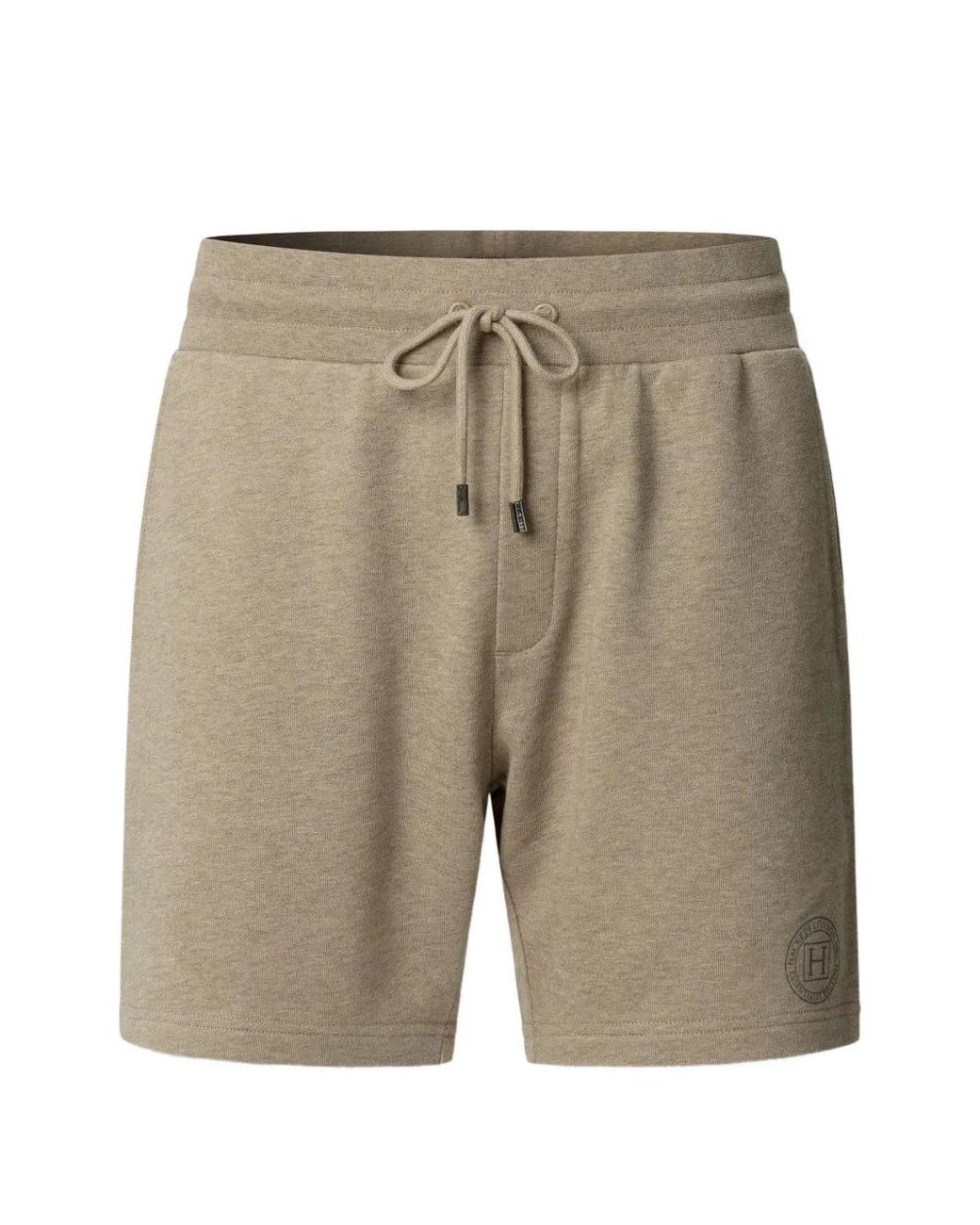 Hackett Natural Logo-Print Drawstring Track Shorts for men