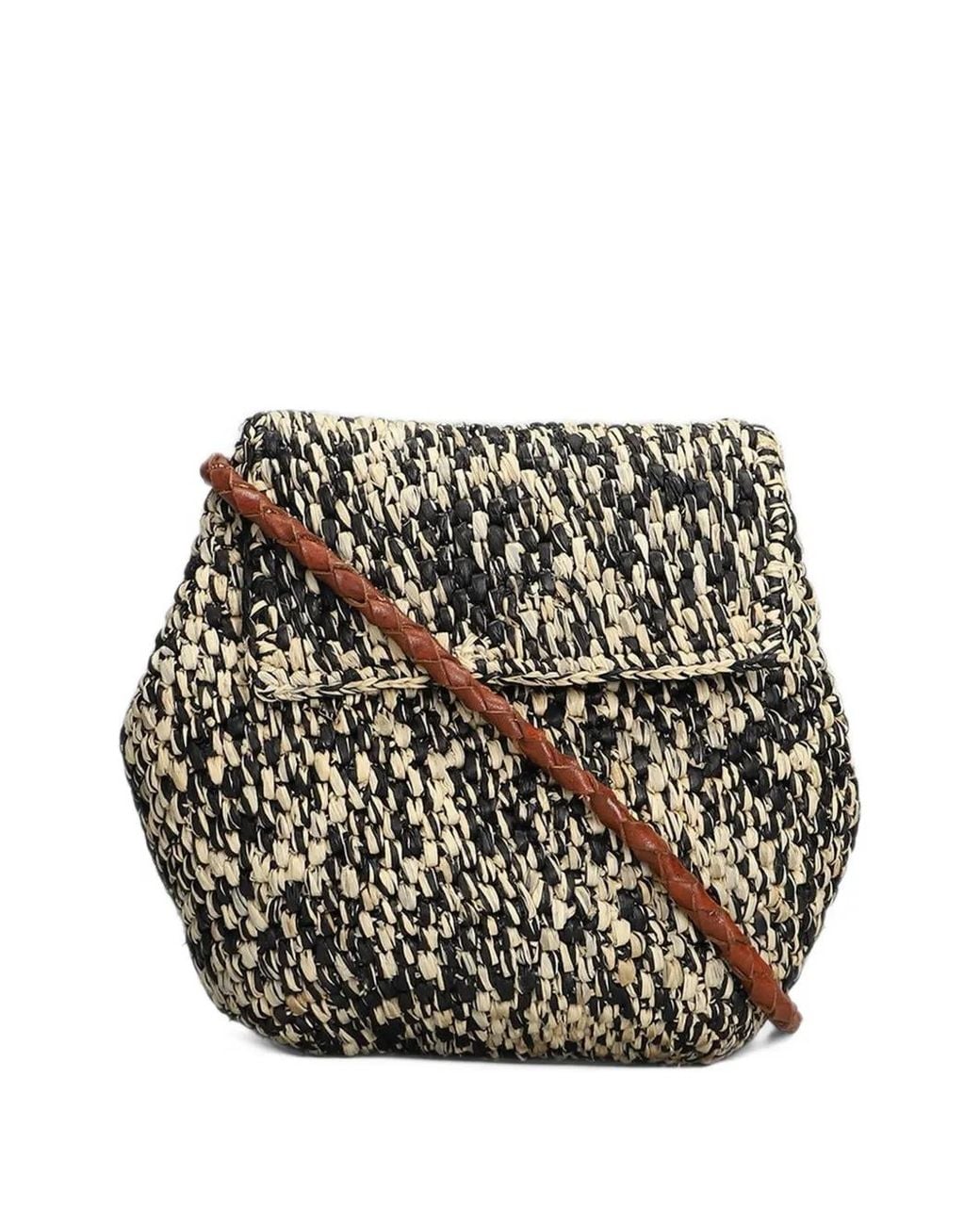 IBELIV Black Tiga Woven Mini Bag
