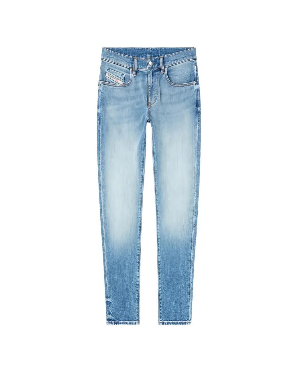 DIESEL Blue Slim Jeans Regular Waist 2019 D-Strukt for men