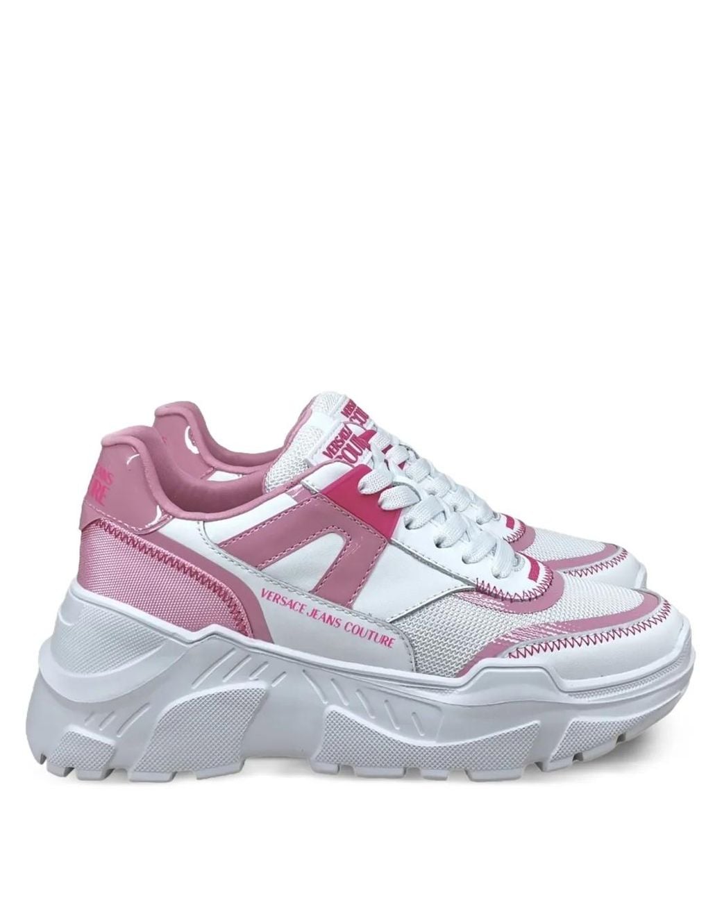 Versace Jeans Couture Gray Panelled Sneakers