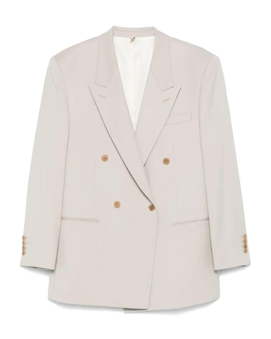 sunflower White 90's Double-Breasted Blazer for men