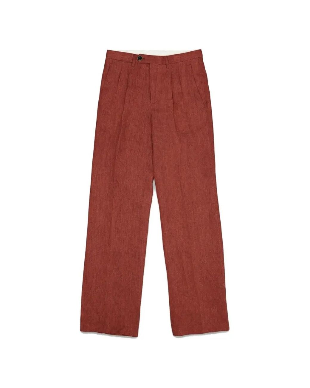 Fortela Red Justine Pleated Trousers