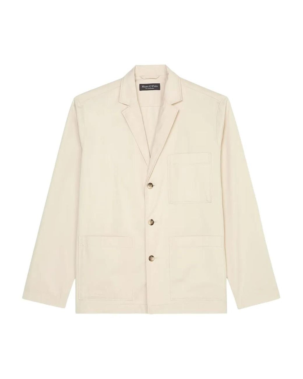 Marc O' Polo Natural Button-Up Utility Blazer for men