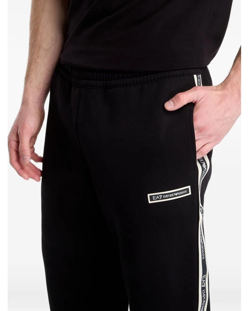 EA7 Jogginghose Mit Logo in Black für Herren