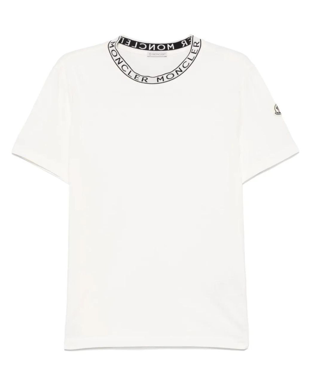 Moncler White Mini Ss T-Shirt for men