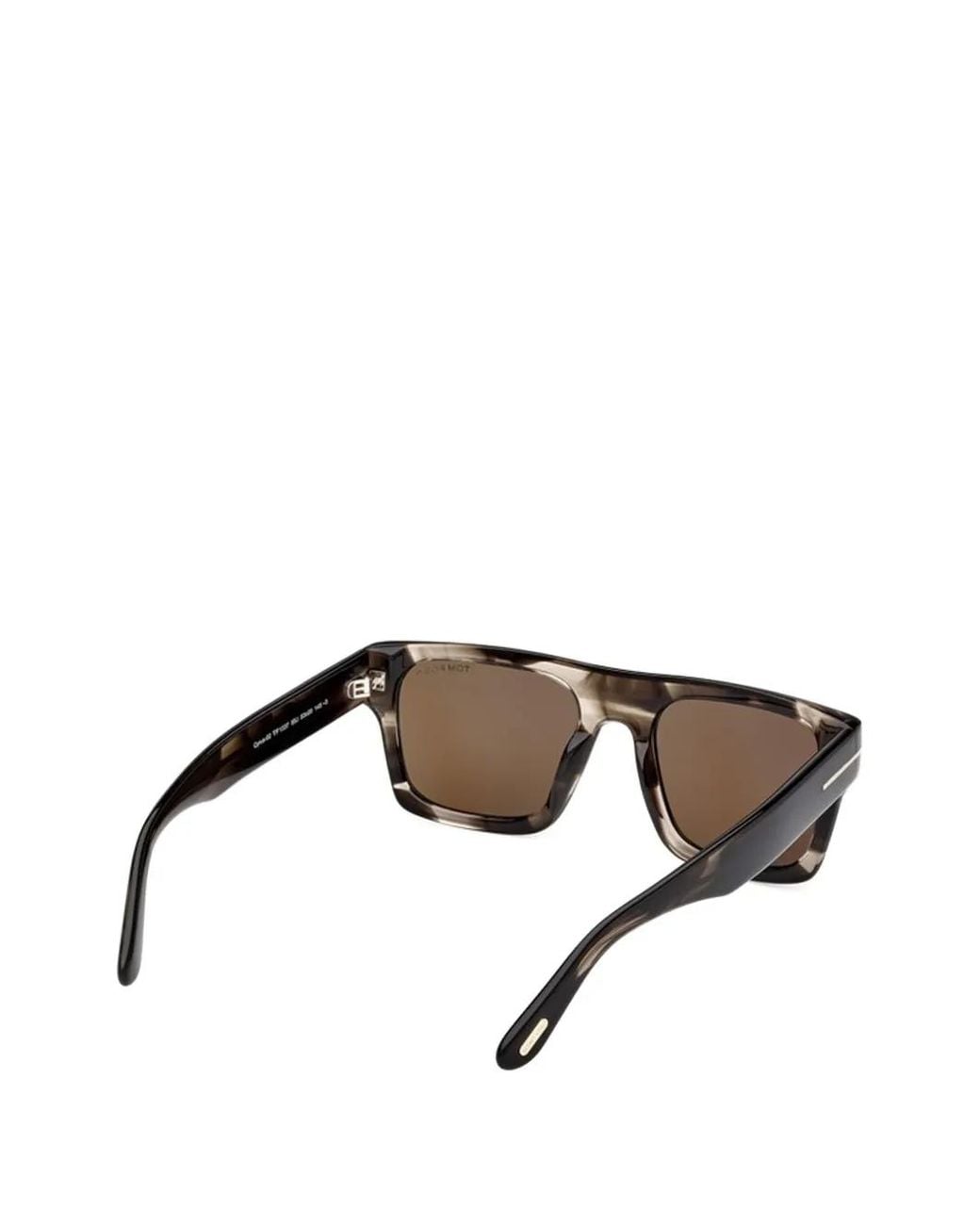 メンズ Tom Ford Cyrus-02 スクエアフレーム サングラス Brown