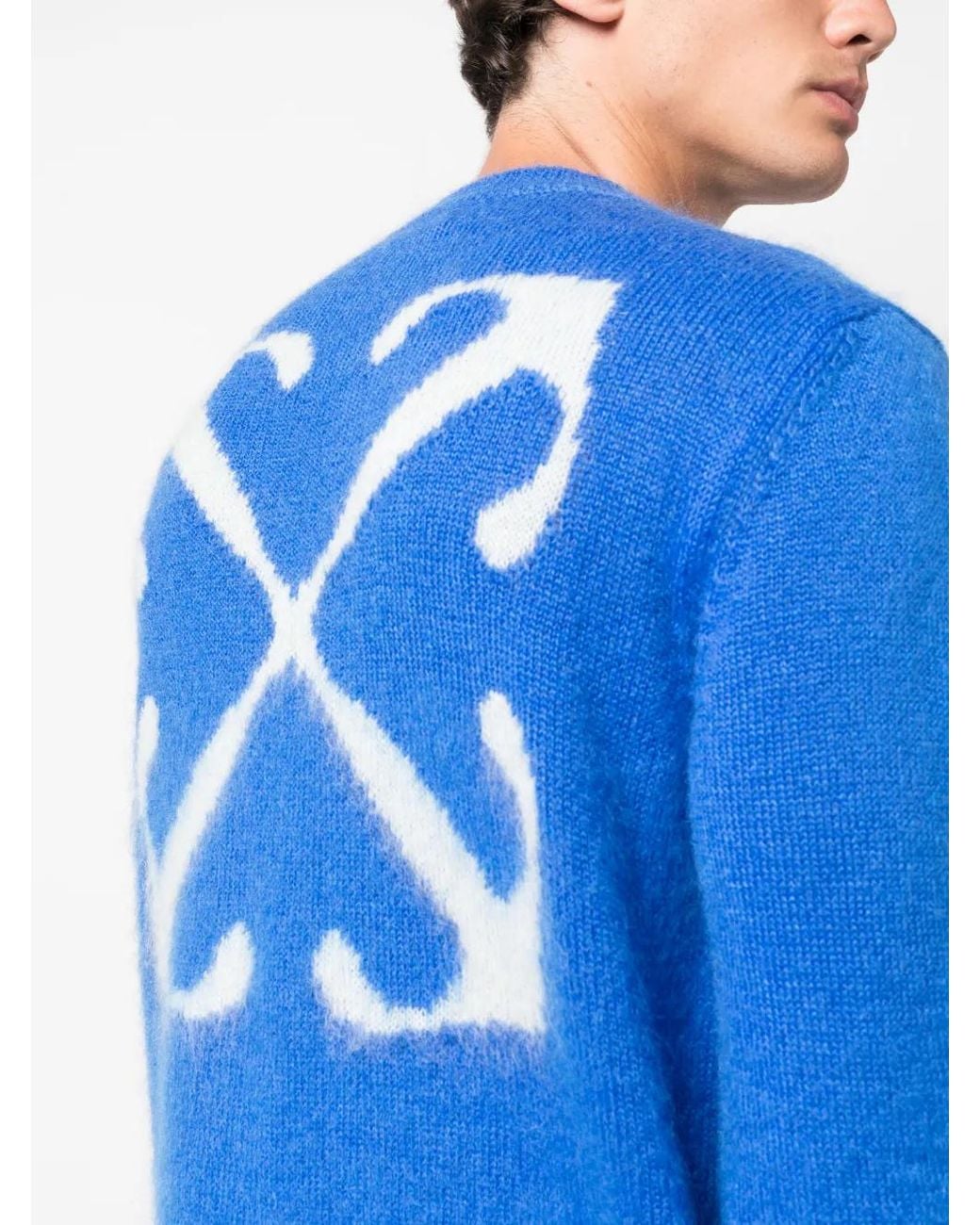 Off-White c/o Virgil Abloh Blue Sweaters for men