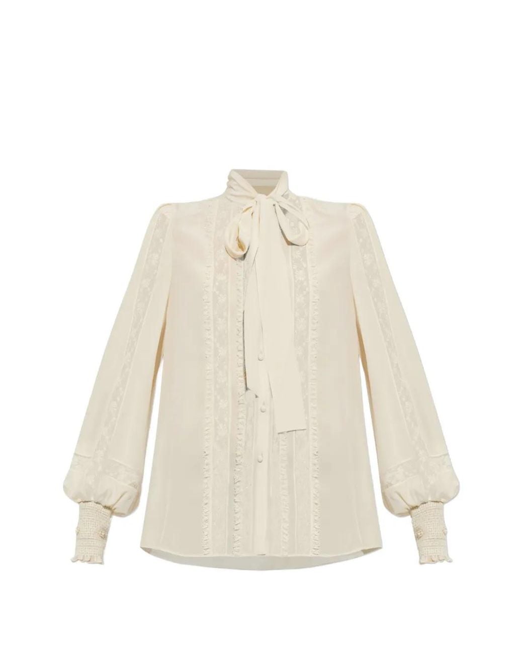 Valentino Garavani White Silk Shirt