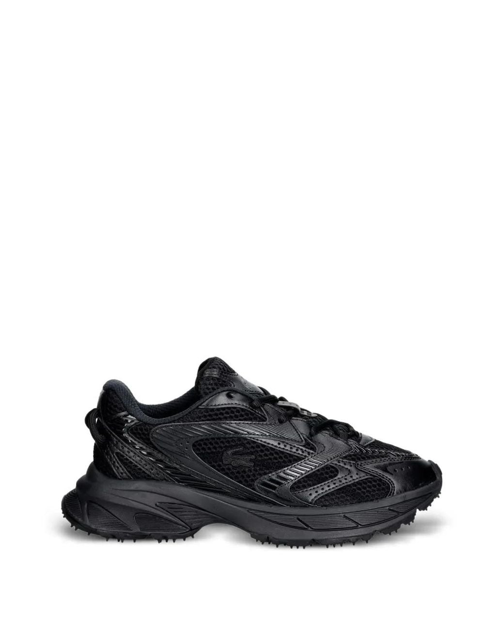 Lacoste Black L003 Neo Shot Panelled Mesh Sneakers for men