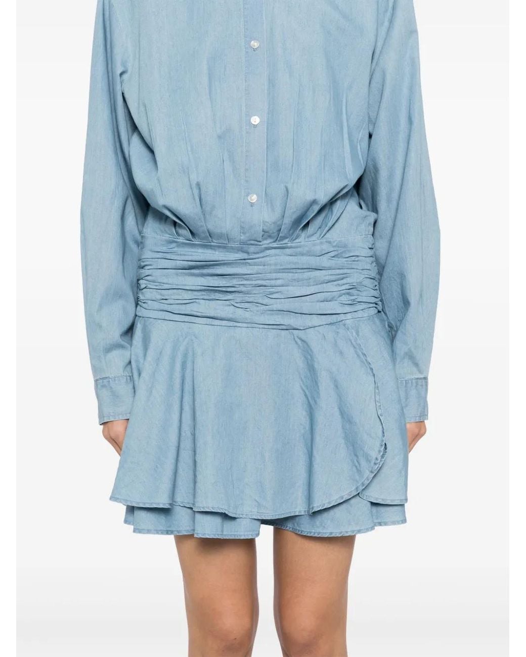 B+ AB Flared Jurk in het Blue