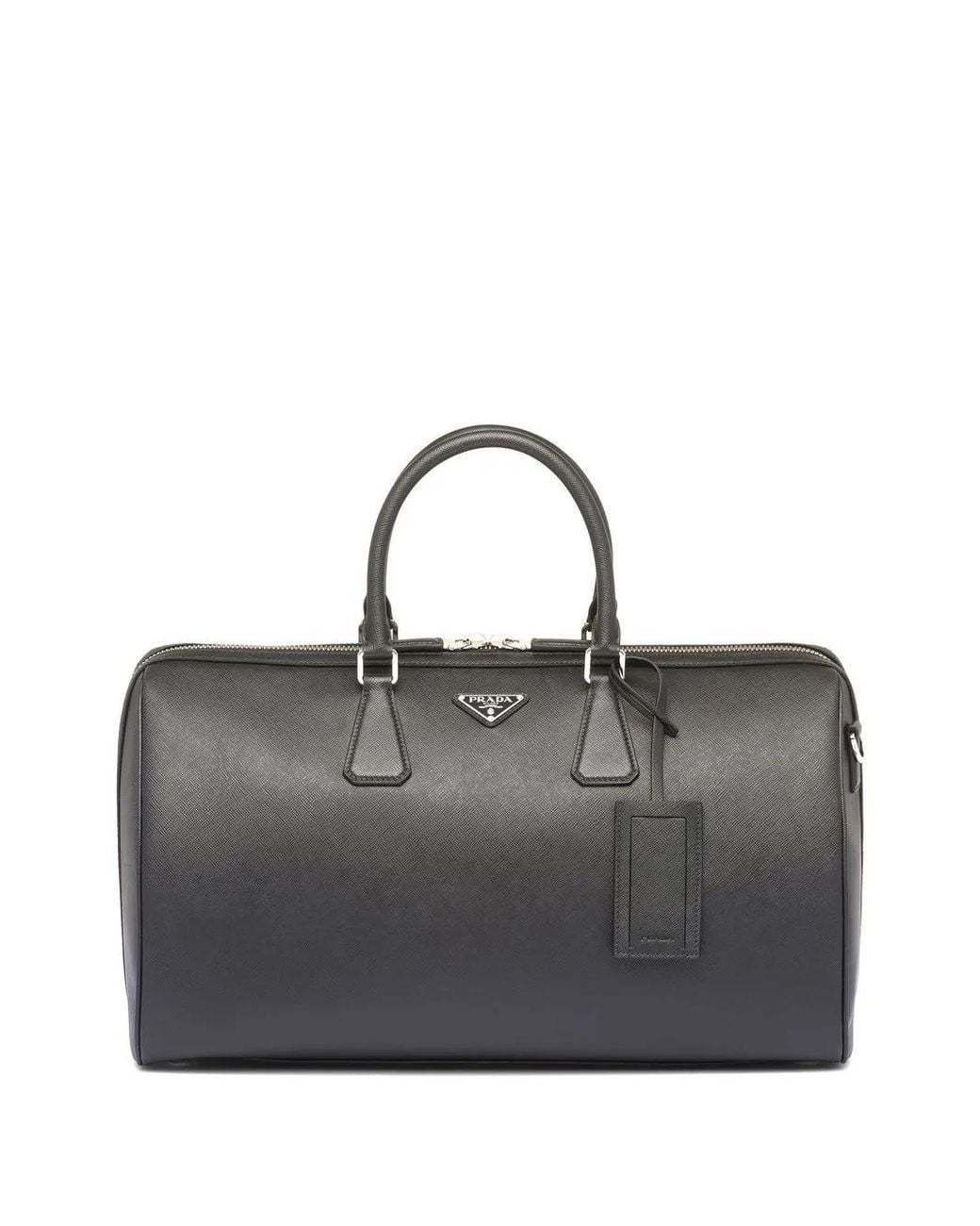 Prada Black Saffiano Leather Travel Bag for men