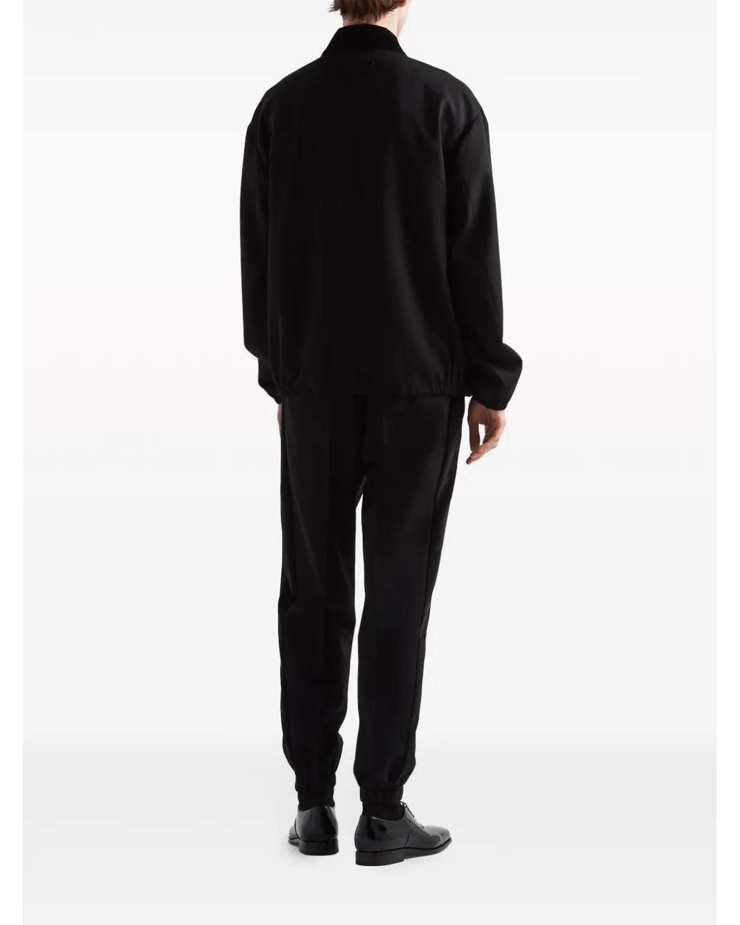 Prada Black Pantalone Wool for men