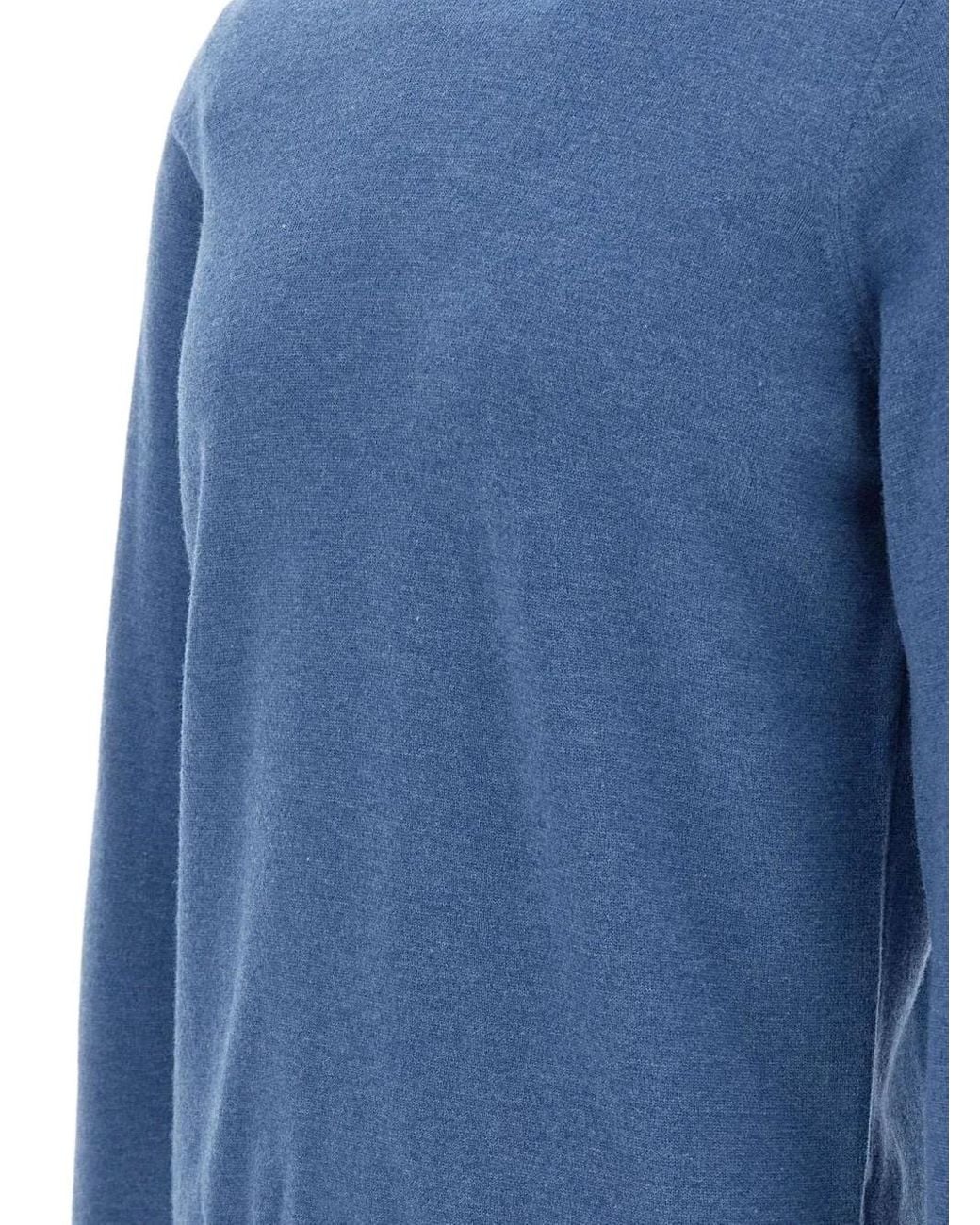 Jersey De Lana Con Cuello Redondo Kangra de hombre de color Blue