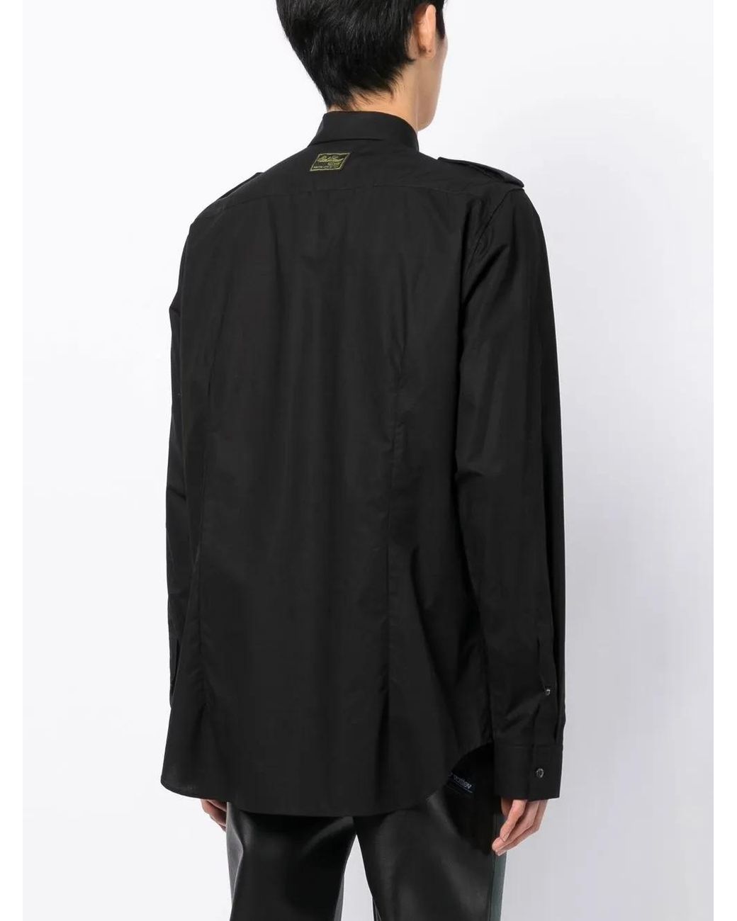 Raf Simons Black Button-Up Cotton Shirt