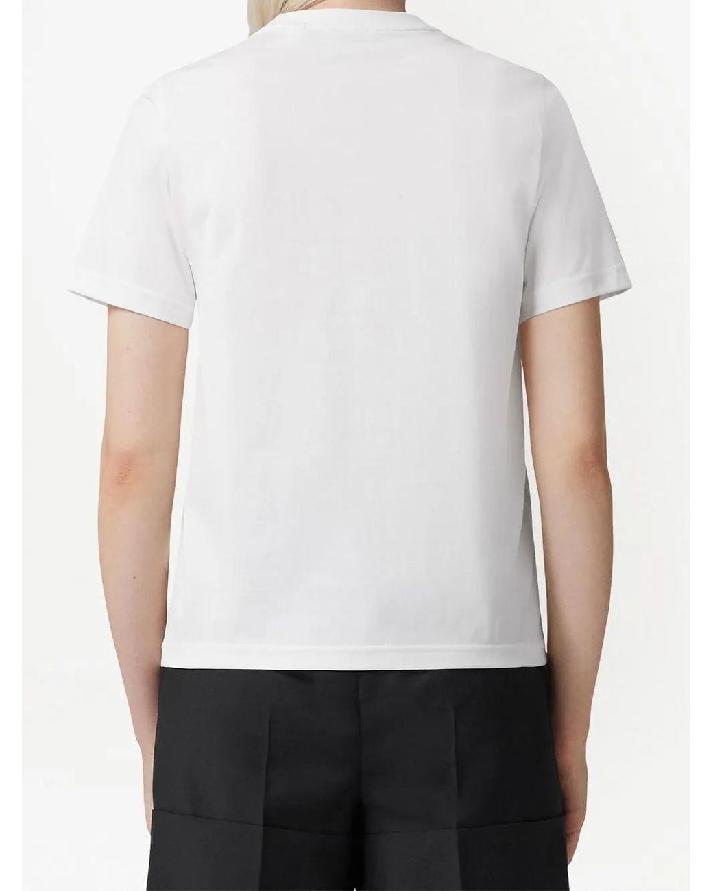 Burberry White Logo T-Shirt