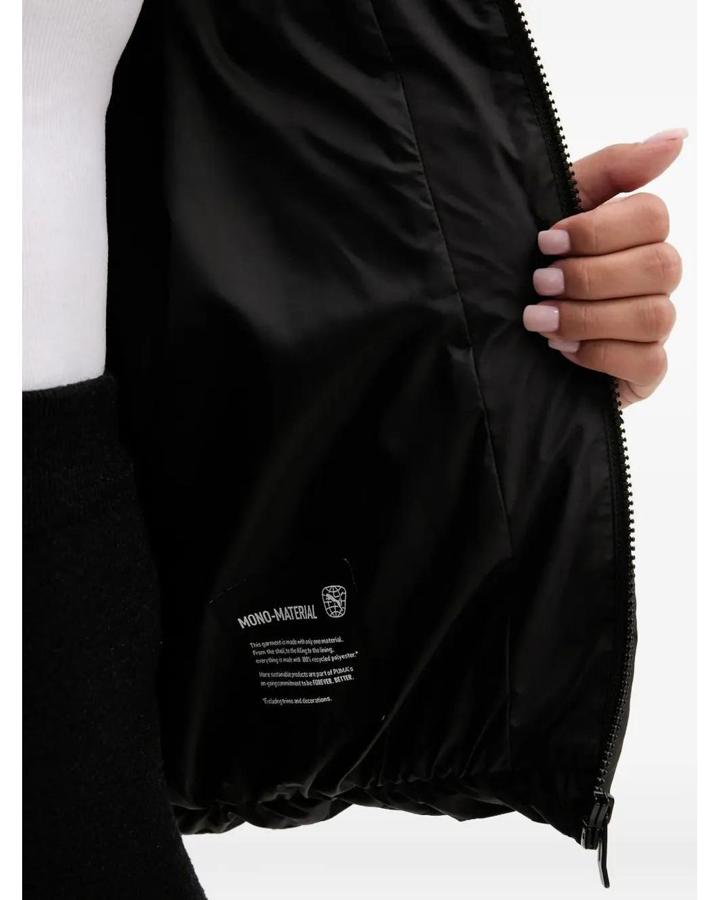 PUMA Black Hooded Puffer Jacket