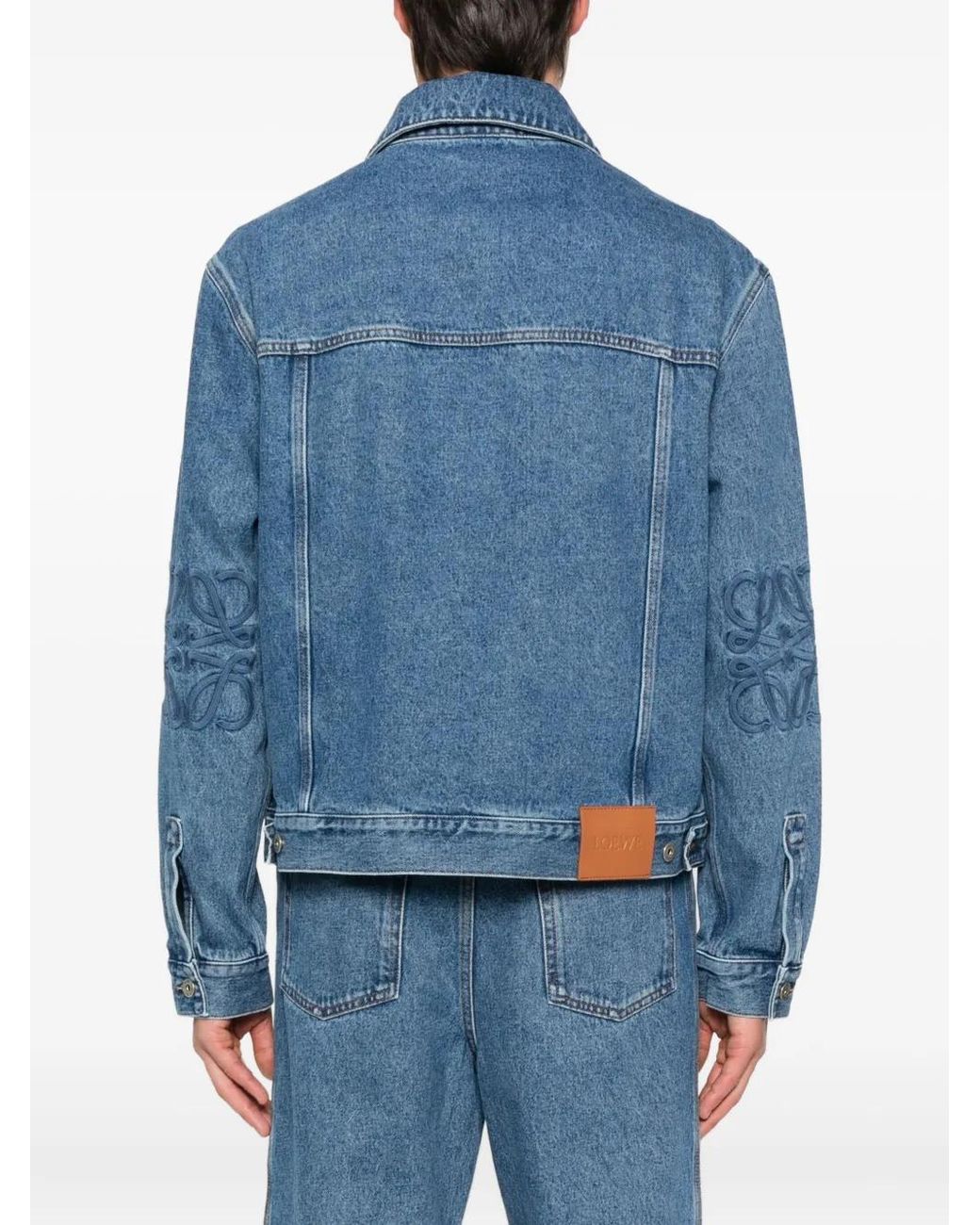 Chaqueta Vaquera Anagram Loewe de hombre de color Blue