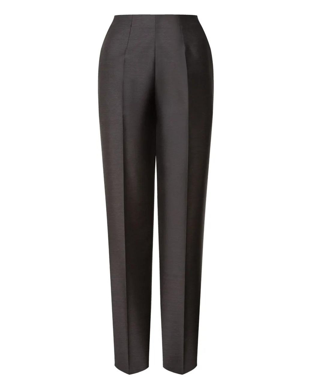 Alberta Ferretti Black Tailored Straight-Leg Pants With Minimalist Design