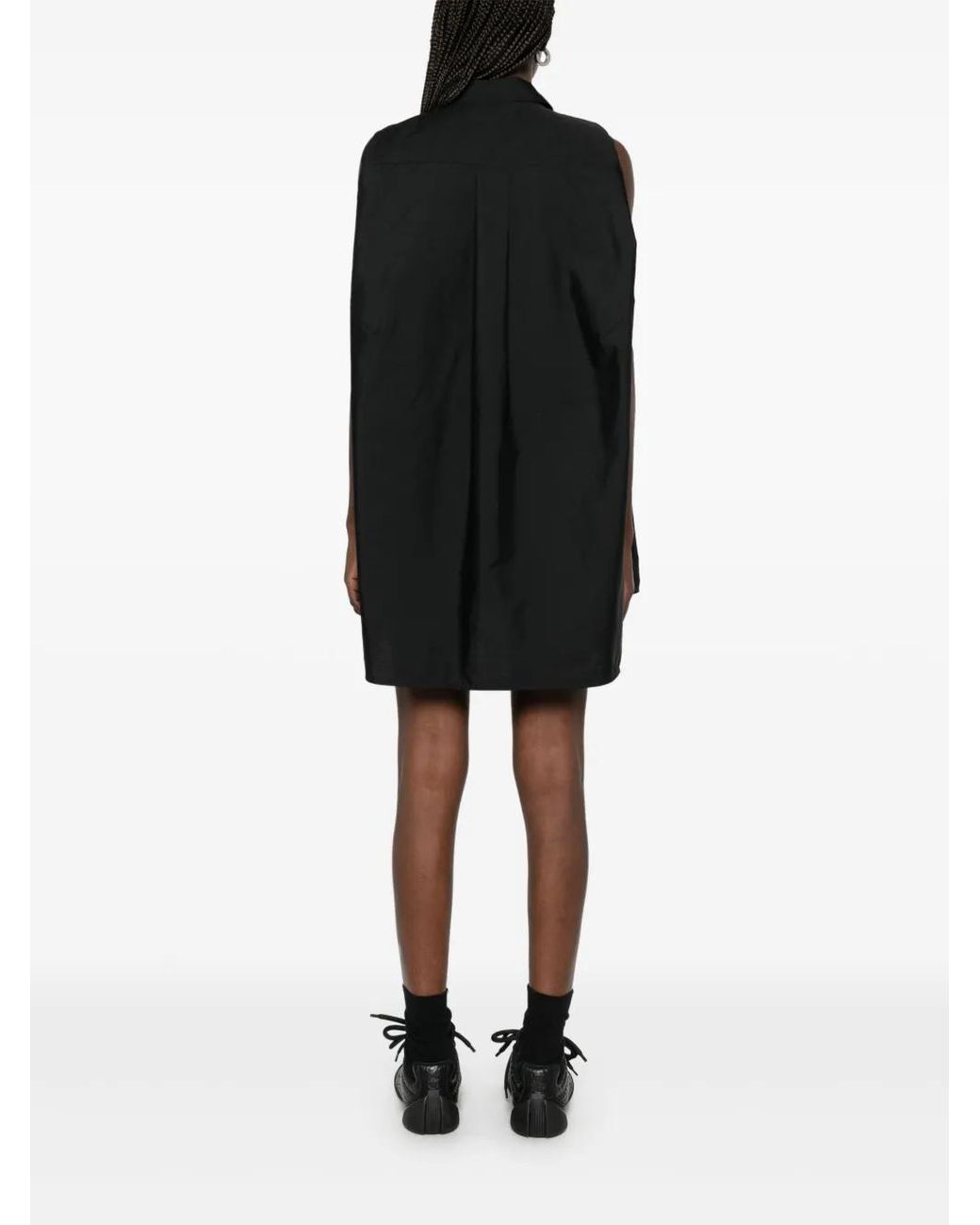 Sacai Black Sleeveless Mini Dress