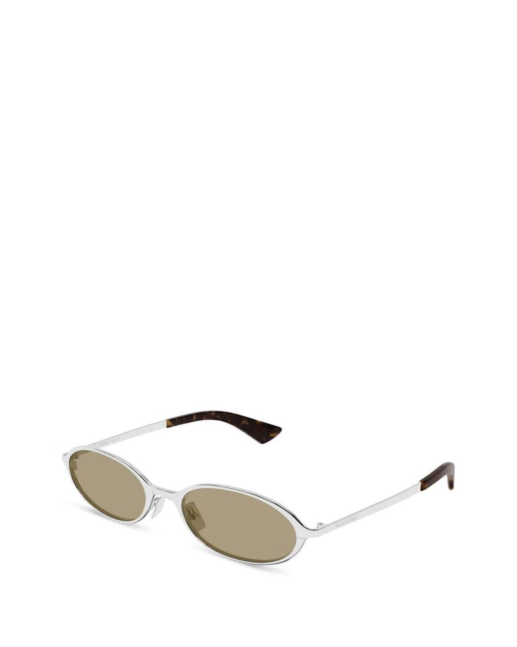 Saint Laurent Metallic Oval-Frame Sunglasses