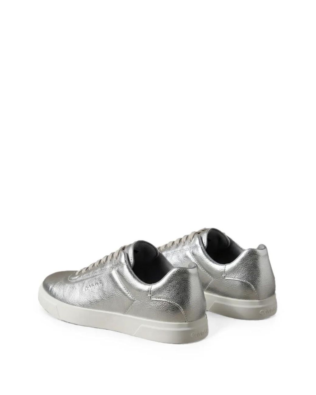 Calvin Klein Gray Logo-Print Sneakers