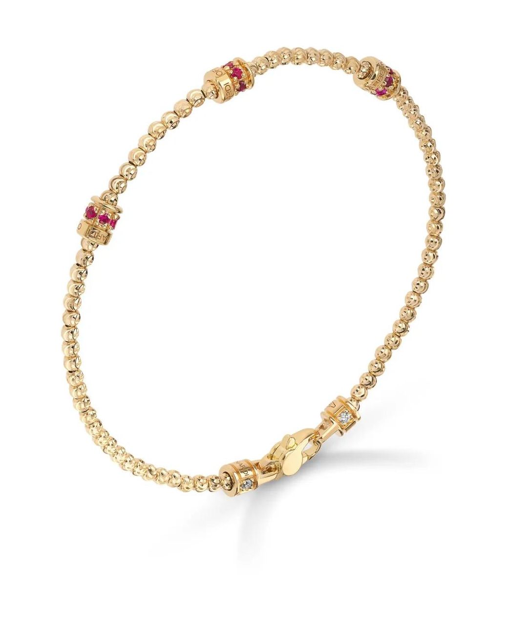 Officina Bernardi Metallic 18Kt Moon Ruby Bracelet