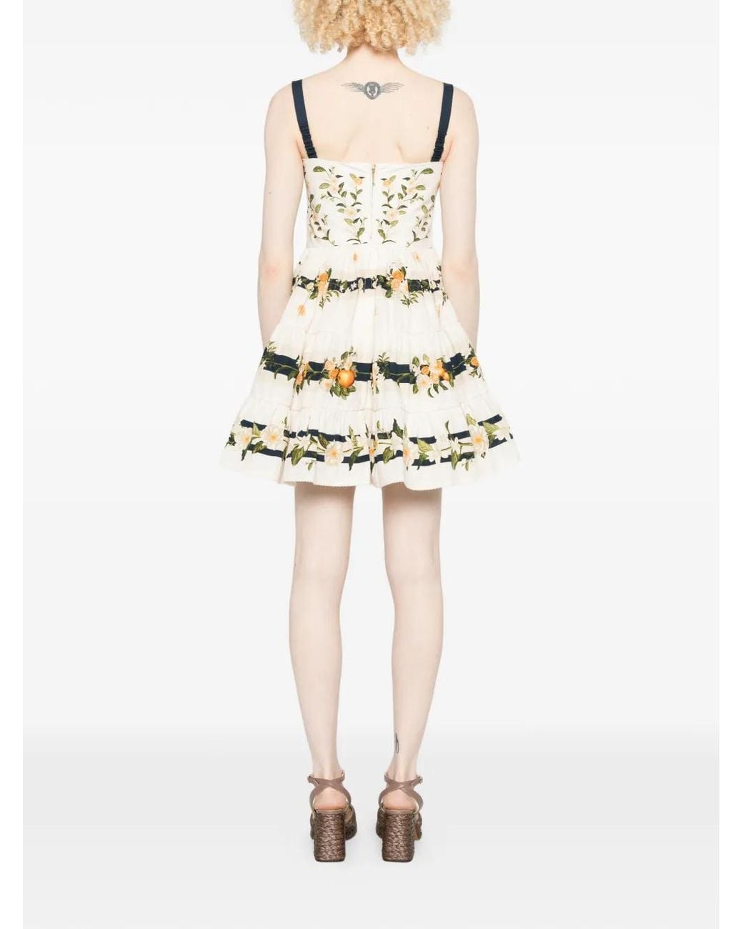 Agua Bendita Natural Lima Valle Floral-Print Mini Dress