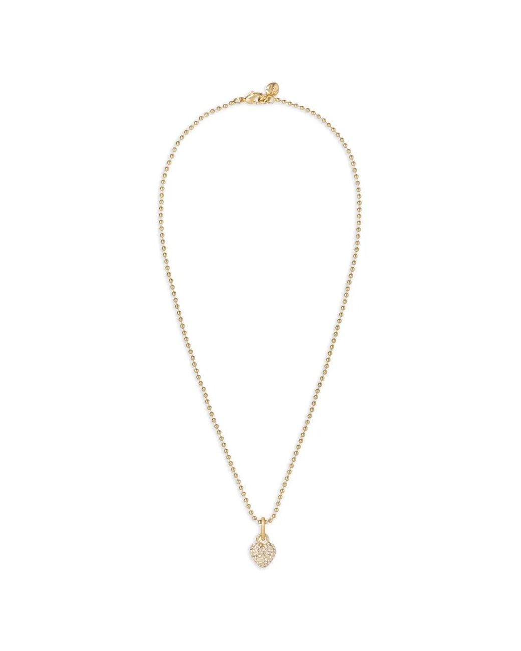 Roxanne Assoulin White Itsy Bitsy Puffy-Heart Necklace