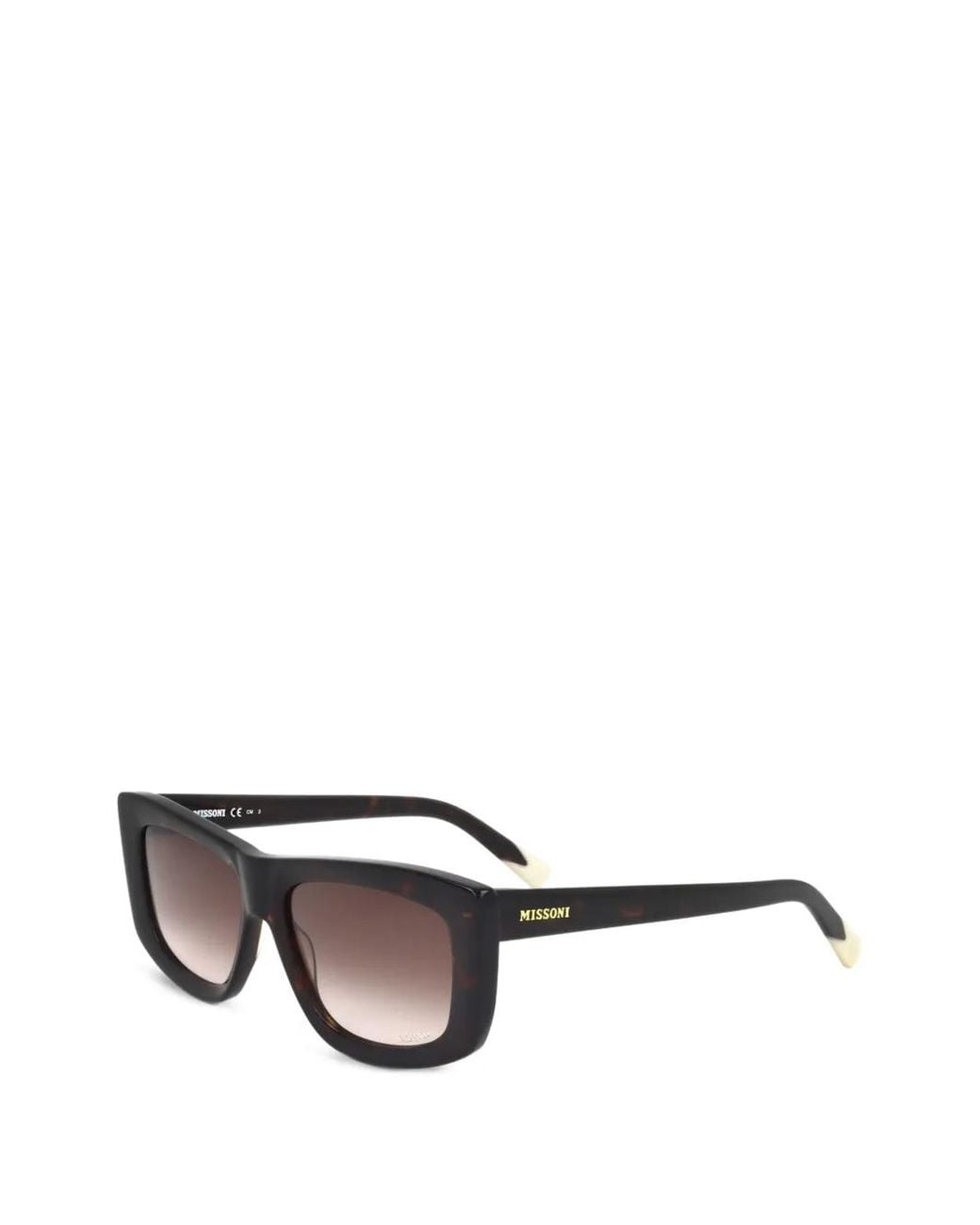 Missoni Brown Rectangle-Frame Sunglasses