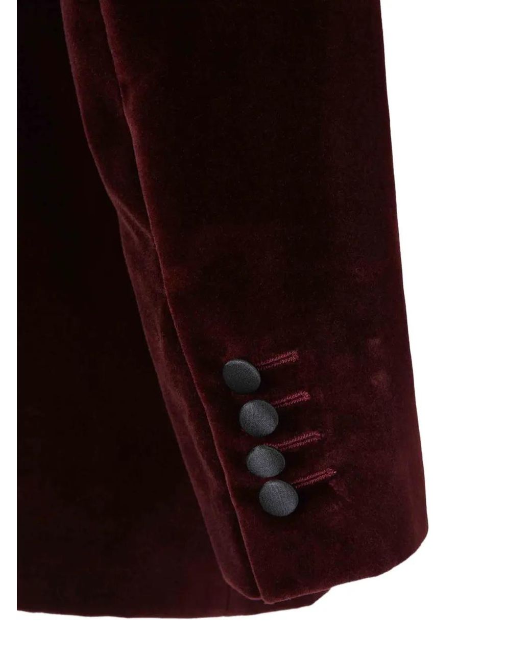 Canali Purple Velvet Peak-Lapel Singel-Breasted Blazer for men