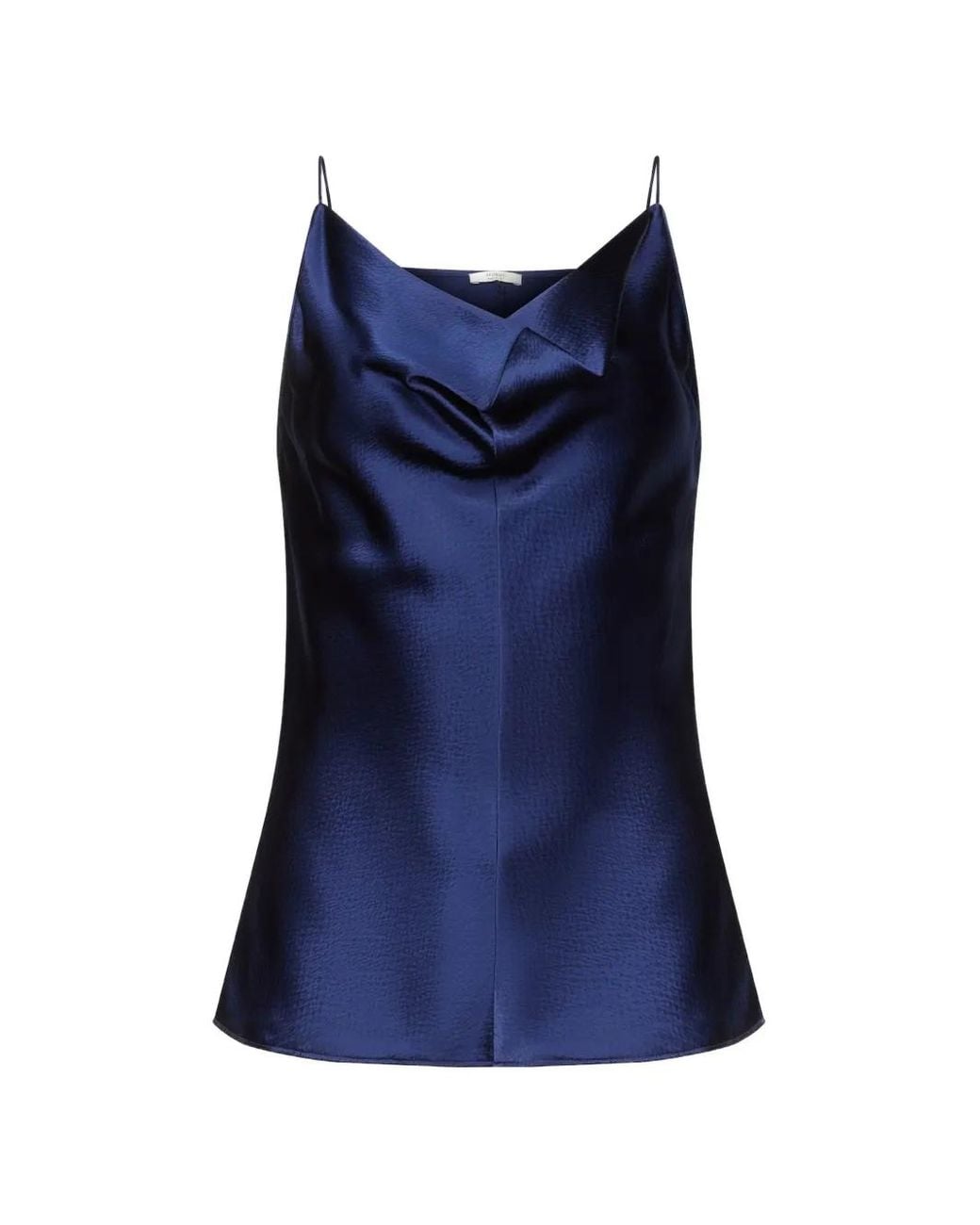 FFORME Blue Irma Cowl-Neck Tank Top