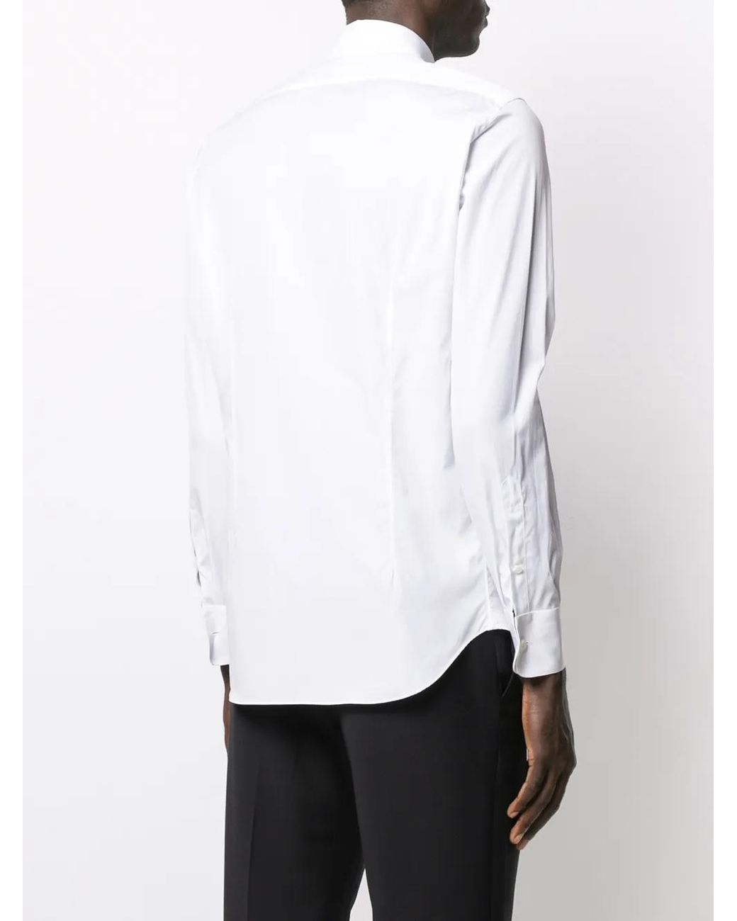 Alessandro Gherardi White Concealed Front Shirt for men