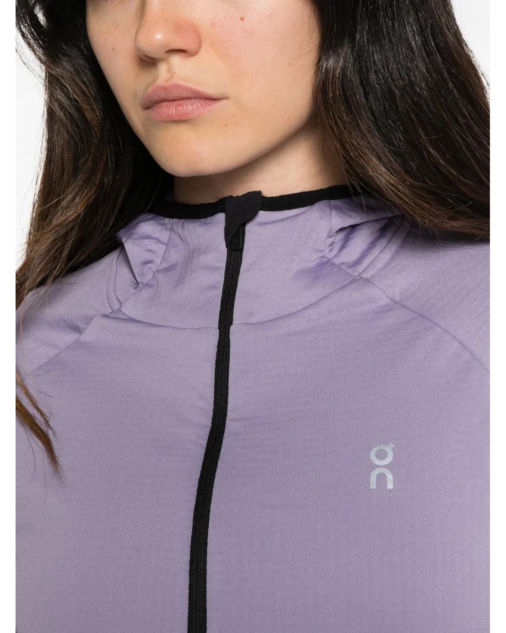 On Shoes Purple Climate Zip-Up Track Jacket
