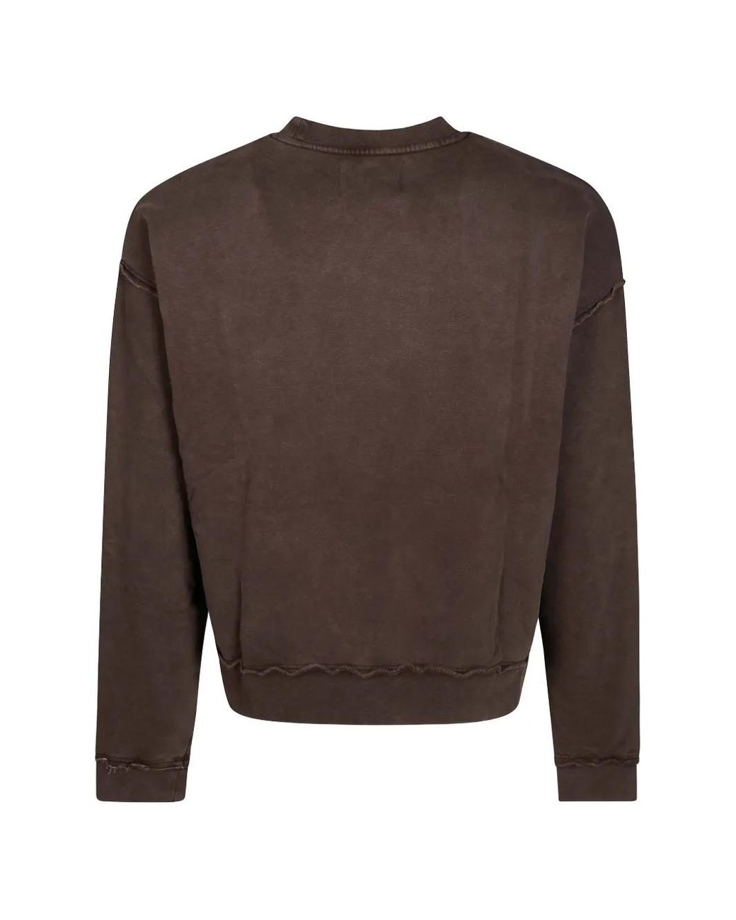 Woc Brown Redcliff Raw-Edge Sweater for men