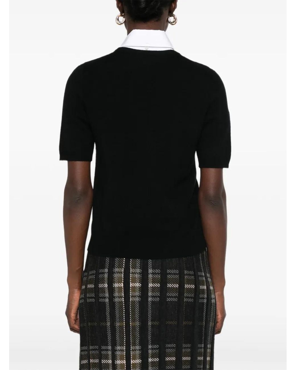 Bompard Black Short-Sleeve Top