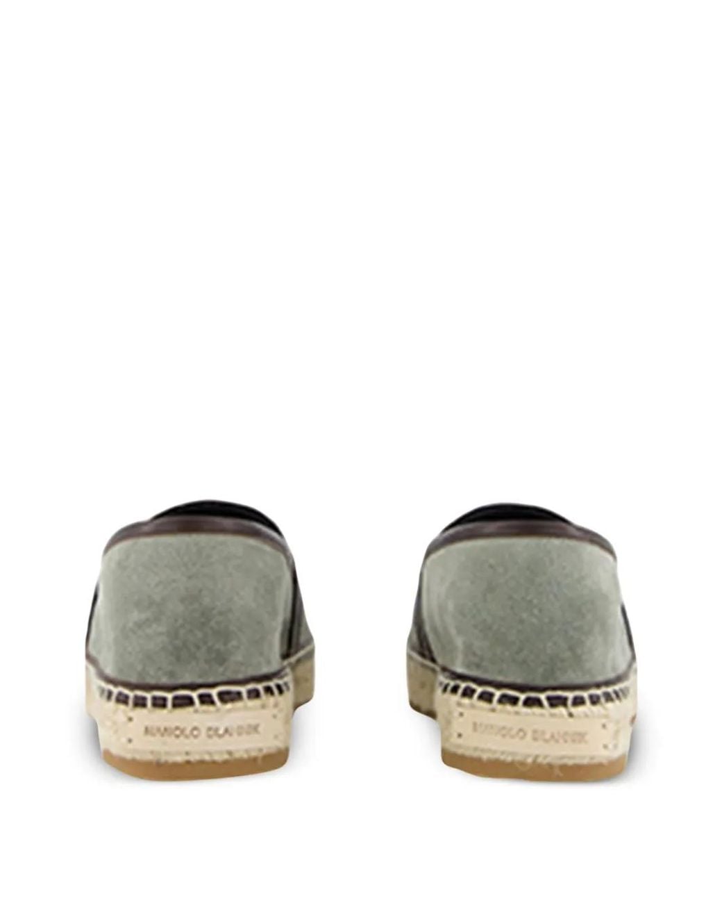 Manolo Blahnik Gray Nerano Suede Espadrilles for men