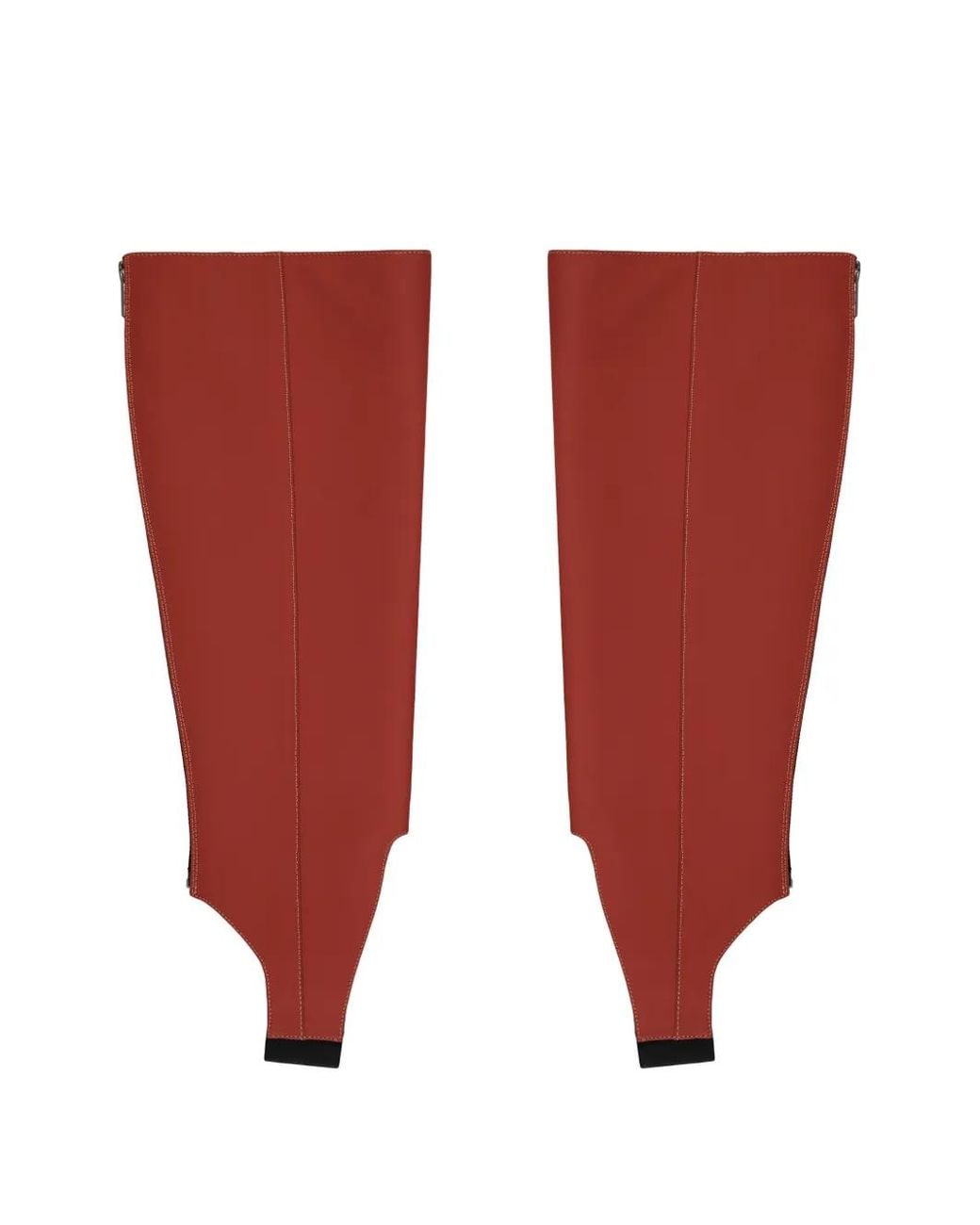 Cedric Charlier Red Chaussettes Étriers À Fermeture Zippée