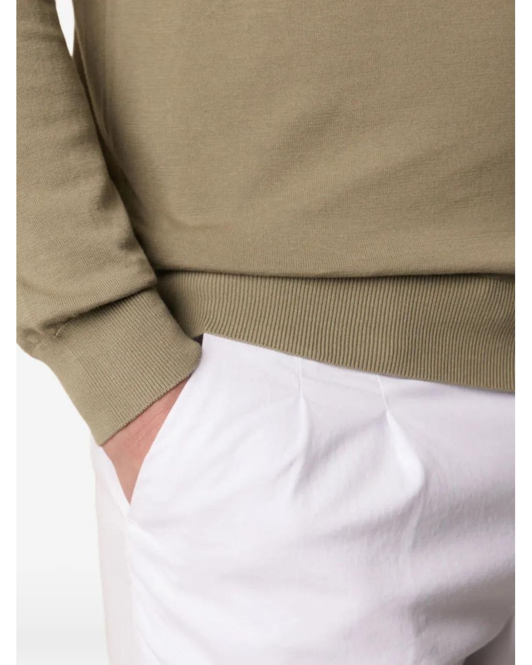 Brooks Brothers Green Crew-Neck Sweater for men