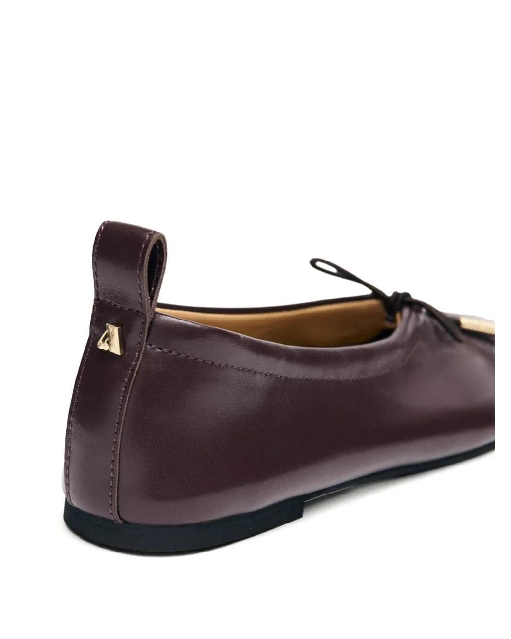 Alohas Brown Rosalind Leather Ballet Flats
