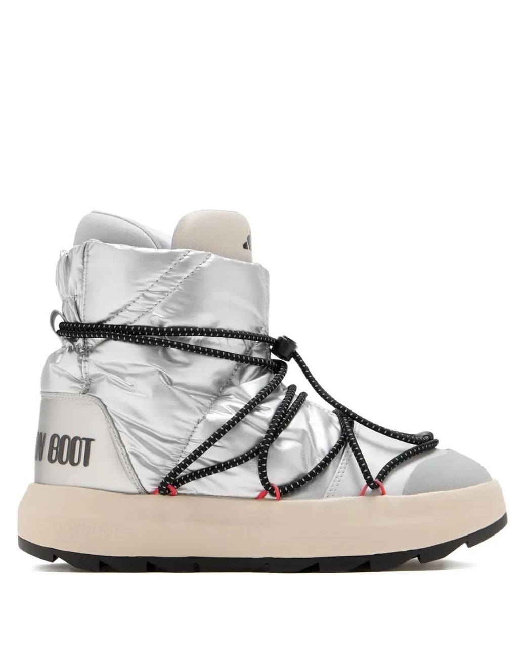 Adidas Brown Quilted Lace-Up Boots