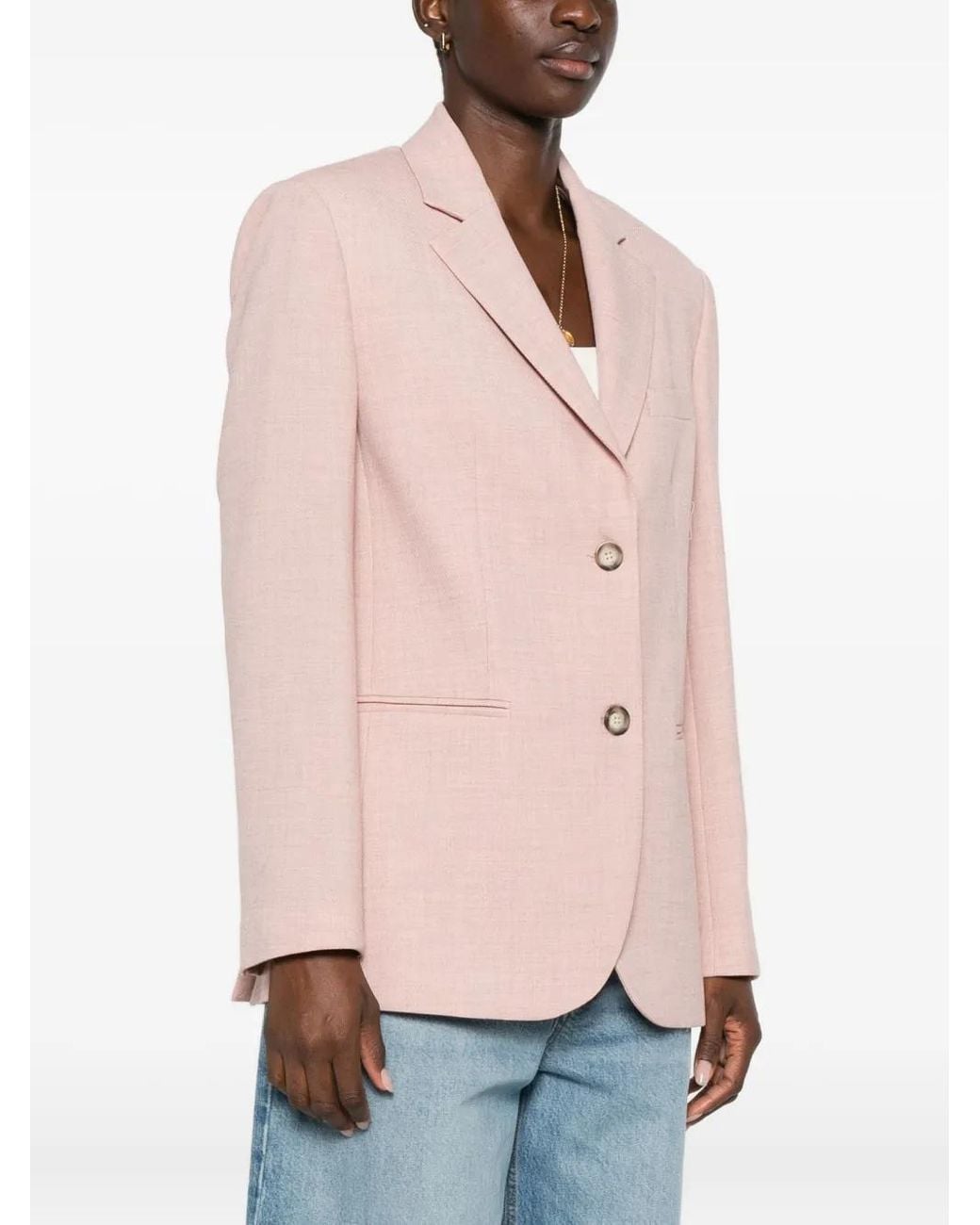 Liu Jo Pink Single-Breasted Blazer