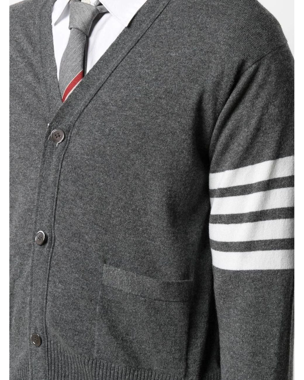 Thom Browne Gestreept Vest in het Gray voor heren