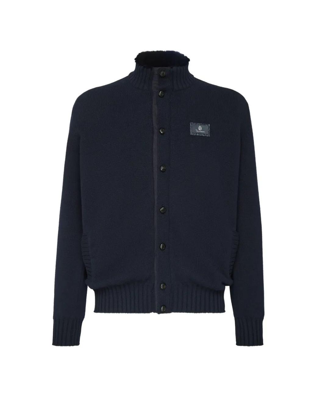 Billionaire Blue Veste Luxury En Laine Boutonnée for men