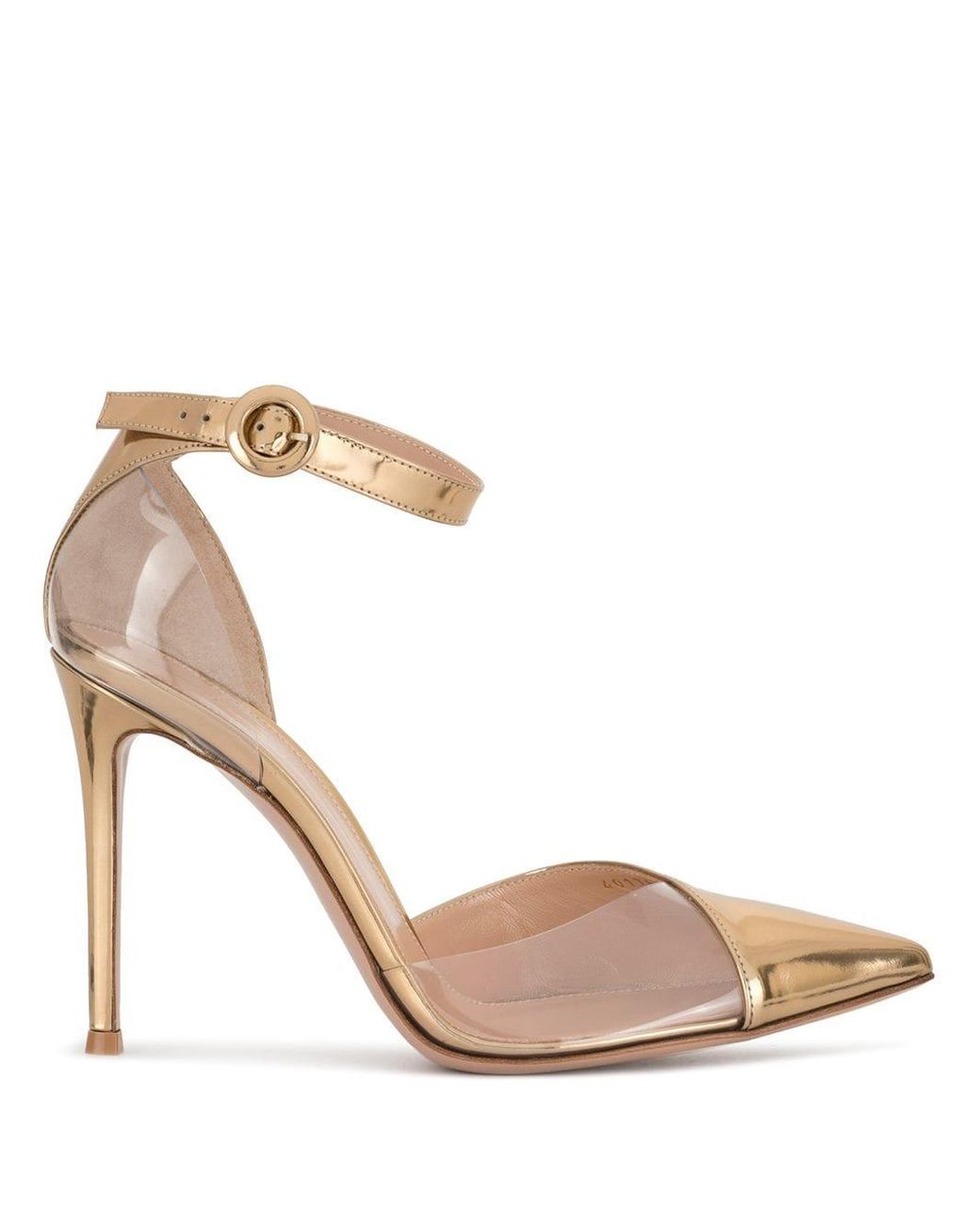 gianvito rossi gold plexi
