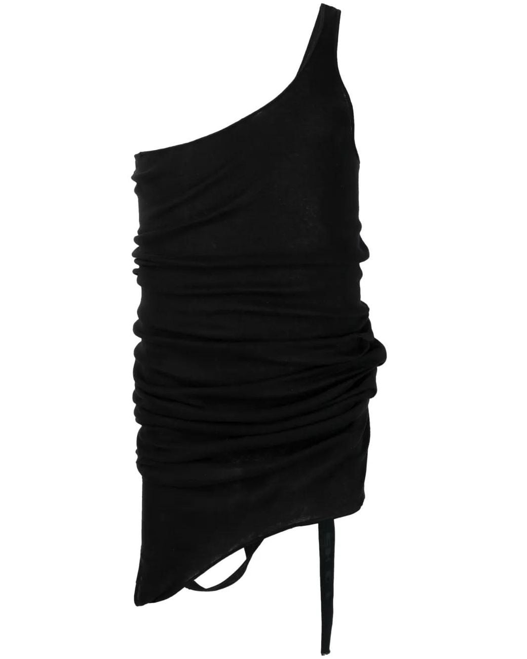Rick Owens Black Double Ziggy Cotton Tank Top for men