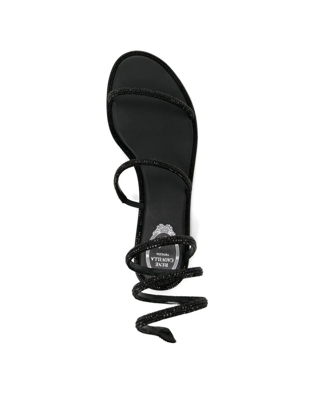 Rene Caovilla White Cleo Sandals